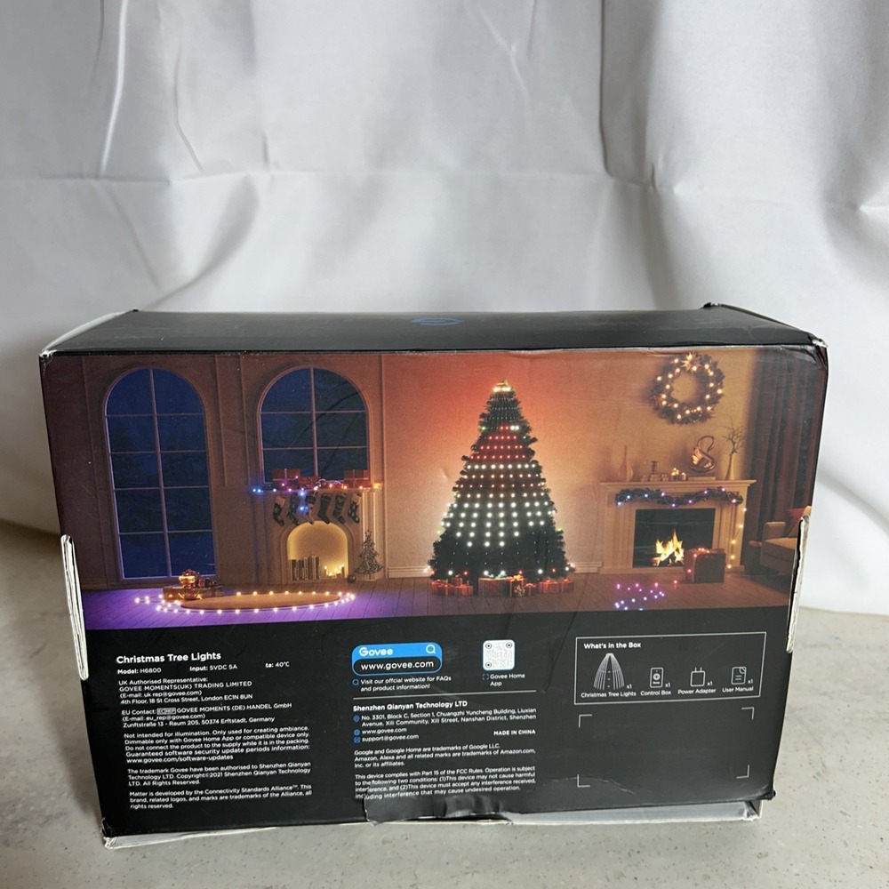 Govee Christmas Tree Lights, Smart RGBIC 480 Leds Christmas Lights, 6.6Ft × 24ft - Picture 3 of 5
